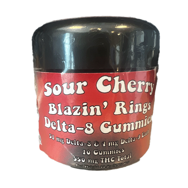Sour Cherry HEMP GUMMY RINGS  D8/D9
